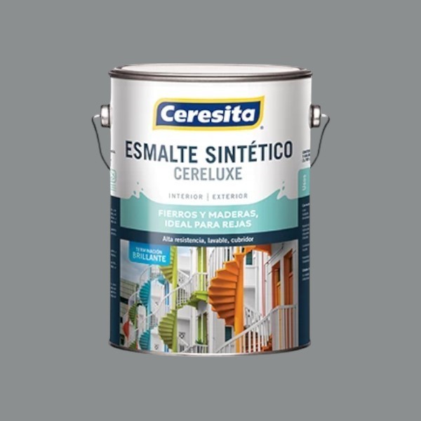 1000100208-1 Esmalte sintético Cereluxe Aluminio 1 Galón Ceresita