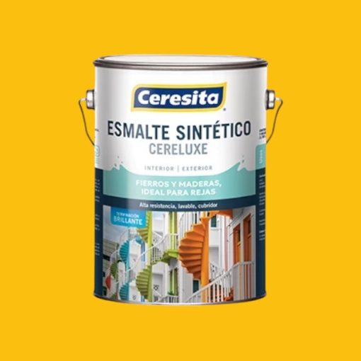 Esmalte sintético Cereluxe Amarillo Rey 1 Galón Ceresita