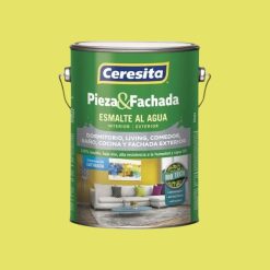 Pieza y fachada satinado bio tech Verde Manzana 1 Galón Ceresita