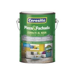 Pieza y fachada satinado bio tech Blanco 1/4 Galón Ceresita