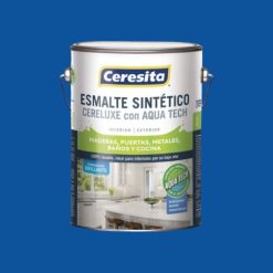 Esmalte sintético Cereluxe Ultra Azul Pacifico 1/4 Galón Ceresita