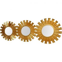 Juego 3 Espejos Gold 25 cms Concepts