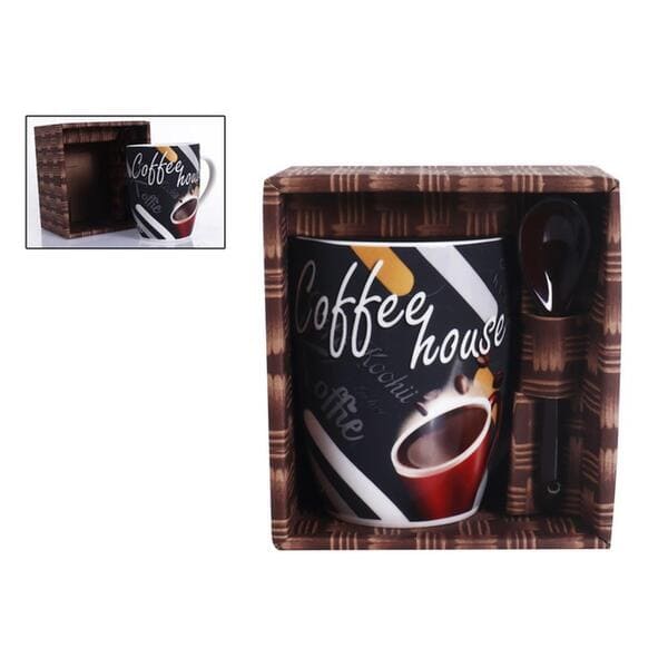3000500489 Tazon Con Cuchara 11oz Coffee House Concepts