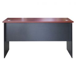 Escritorio Recto 160 Cerezo con Negro Muebles Santa Ana
