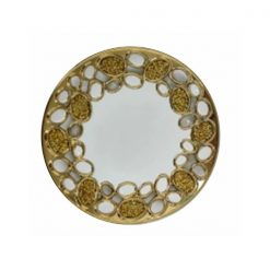 Centro De Mesa Decor 28X28X4Cm Gold & Black Concepts