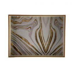 Bandeja Decor 40X30X4.5Cm Golden Blue Concepts
