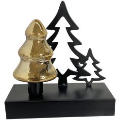 Adorno Arbol Con Luz Led 32.5X21.5X35Cm Merry Contemp Santini