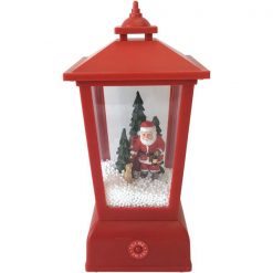 Farol Con Luz 12X12X26 Cms Burlap Celebration Santini
