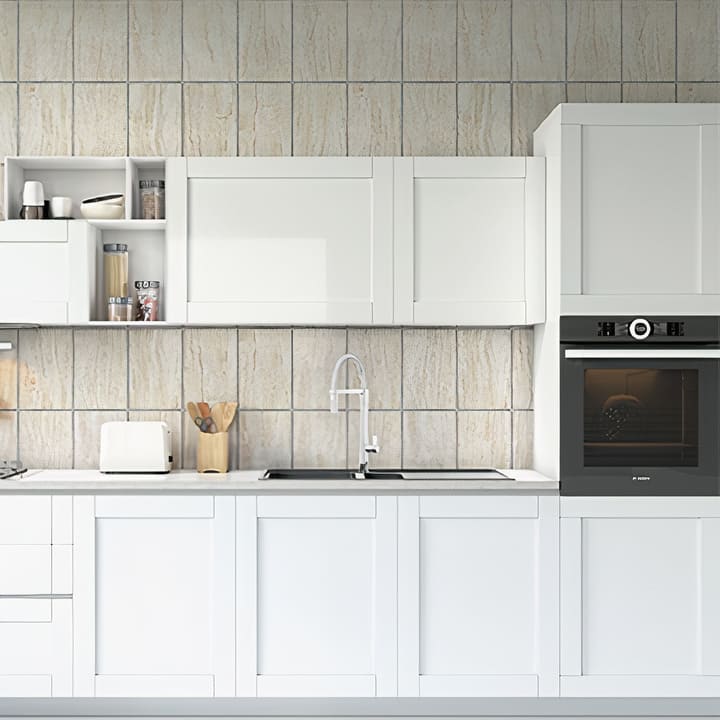 26000700012-3 Fibrocemento Simplisima Cerámica Travertino Beige 1200x2400x6mm Pizarreño