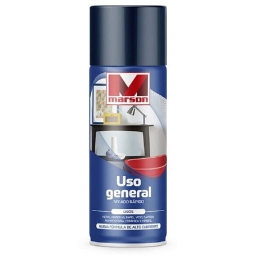 Spray Esmalte Azul Oscuro 485 ml Uso General Marson