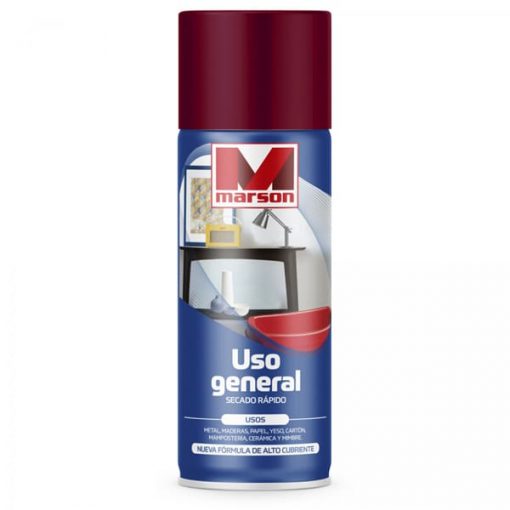 Spray Esmalte Burdeo 485 ml Uso General Marson