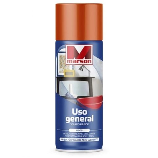 Spray Esmalte Naranja 485 ml Uso General Marson