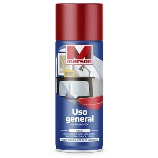 Spray Esmalte Rojo Mandarín 485 ml Uso General Marson