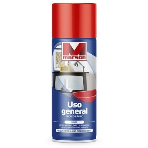 Spray Esmalte Rojo Vivo 485 ml Uso General Marson