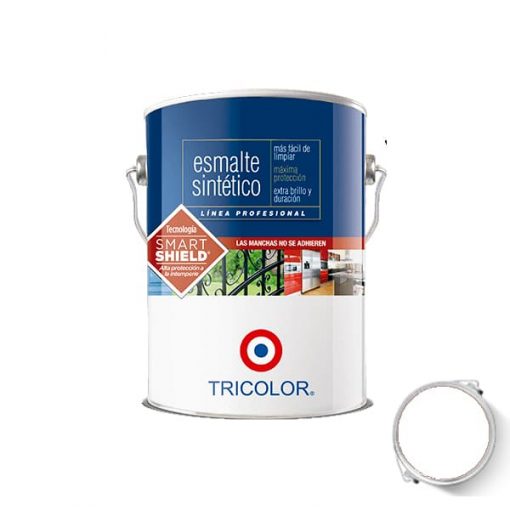 Esmalte Sintético Profesional Color Blanco 1 Galón Tricolor