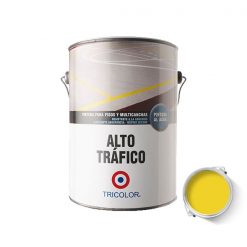 Alto Tráfico Base Agua Color Amarillo 1 Galón Tricolor