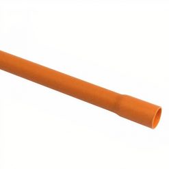 Tubo Conduit Clase 1 Naranja 90mm 6 Metros