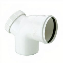 Codo Sanitario Blanco Registro 110mm