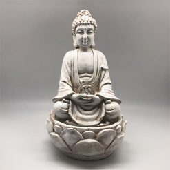 Fuente de Agua Modelo Buda con Bola de Luz