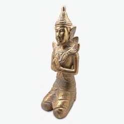 Figura Decorativa Buda Tailandés Meditando Dorado