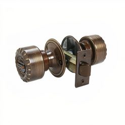 Cerradura Tubular Llave / Seguro Bronce Envejecido Mod.7040-BE Scanavini