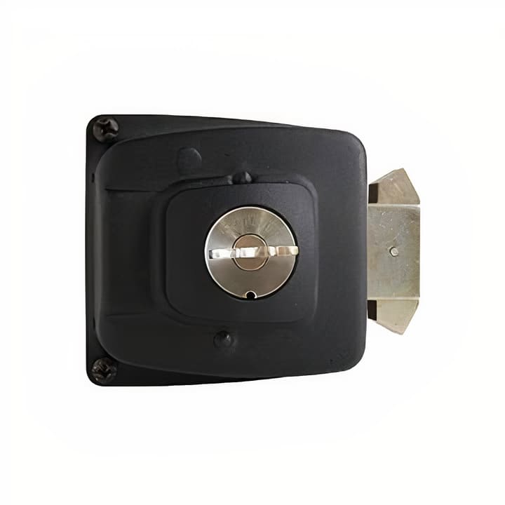 23000800237-1 Cerradura Doble Enganche Corredera Negra Scanavini