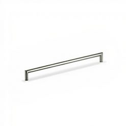 Tirador tubo 192 mm x 12 mm aluminio con tornillo DVP