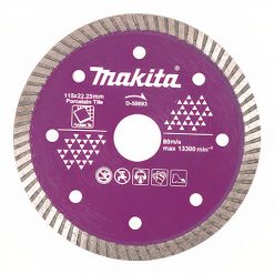 Disco Diamantado 115mm x 22.23mm Turbo / Seco / Porcelanato Makita