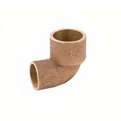 Codo SO-SO Bronce Reducción 1/2 x 3/8 Pulgada Taumm