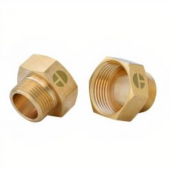 Niple Tuerca Latón HI-HE 1 x 3/4 Pulgada Taumm