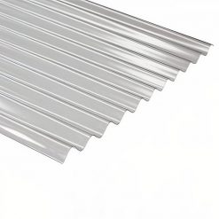 Plancha Ondulada Policarbonato 0.7mm x 0.81 x 3.66 mts Transparente