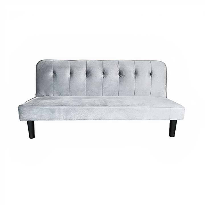 Futon Houston Velvet Gris Deco Muebles Weitzler