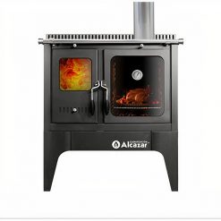 Cocina Combustion Lenta S-800 + Kit Color Gris Charcoal Alcázar