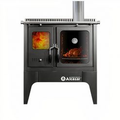 Cocina Combustion Lenta S-900 + Kit Color Gris Charcoal Alcázar