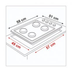 Encimera Eléctrica 4 Platos CEE-4601IN Sindelen
