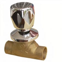 Llave Paso SO Campana Cromada 1/2 Pulgada Taumm