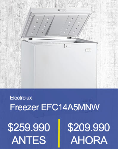 Freezer EFC14A5MNW Electrolux Oferta Weitzler