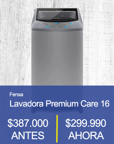 Lavadora Premium Care 16SZ Fensa Oferta Weitzler