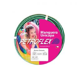 Set Manguera Bicolor Jardin 1/2'' 10 Metros con Accesorios Petroflex