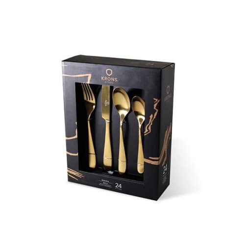 Set de cuchillería 24 piezas gold Krons