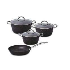 Batería de Cocina 7 Piezas Aluminio Forjado Pompei Wens