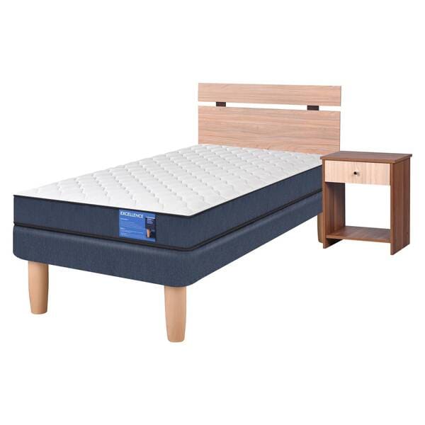 47000500027-4 Cama Europea 1 1/2 Plazas Excellence + Set Olmo CIC