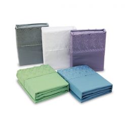 Sabana Microfibra Broderie 1 1/2 Plazas Andes