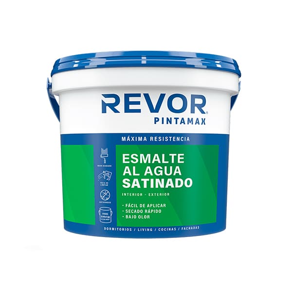 1000101511-1 Esmalte al Agua Satinado Pintamax 1 Galón Blanco Revor