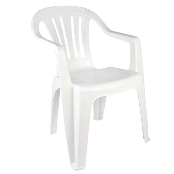 46000600094-1 Silla Poltrona Plastica Blanca MOR