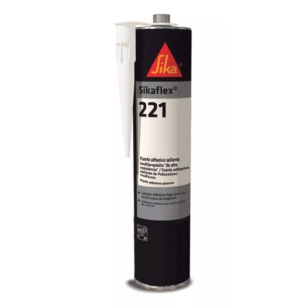 1000600083-1 Sikaflex 221 Sellador Poliuretano Profesional Blanco 300ml Sika