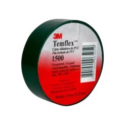Cinta Eléctrica Temflex 1500 Negro 18 mm x 10 m 3M
