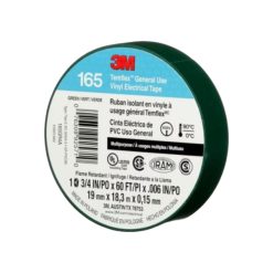 Cinta Electrica Temflex 165 Verde 19mm x 9 m 3M
