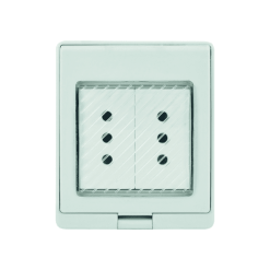 Contenedor Con Toma de Corriente Doble 10A Lexo