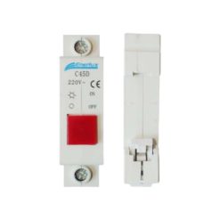 Piloto a Riel DIN Rojo 220V Enerlux